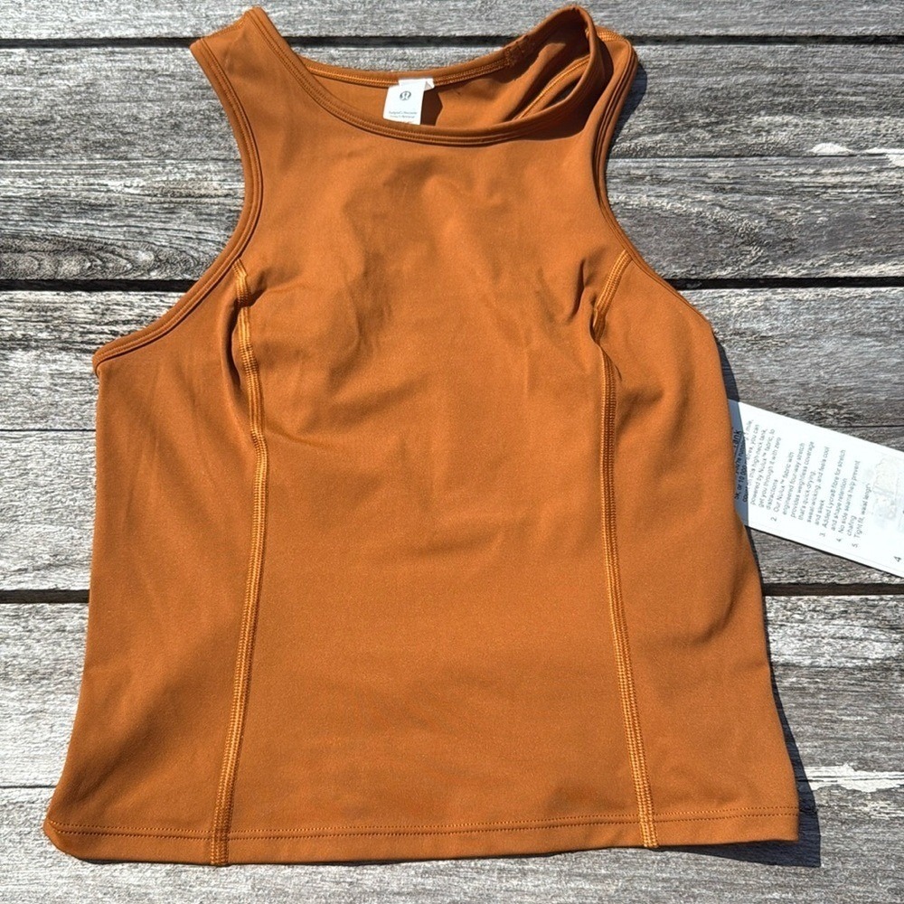 Lululemon Nulux Racerback Cropped Run Tank – Butternut Brown 🤎 | Size 4‎ | NWT